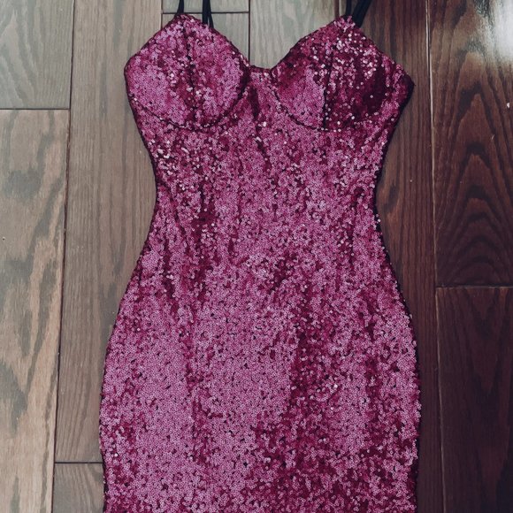 Fashion Nova Beverly Babe Sequins Mini Dress - Picture 2 of 3